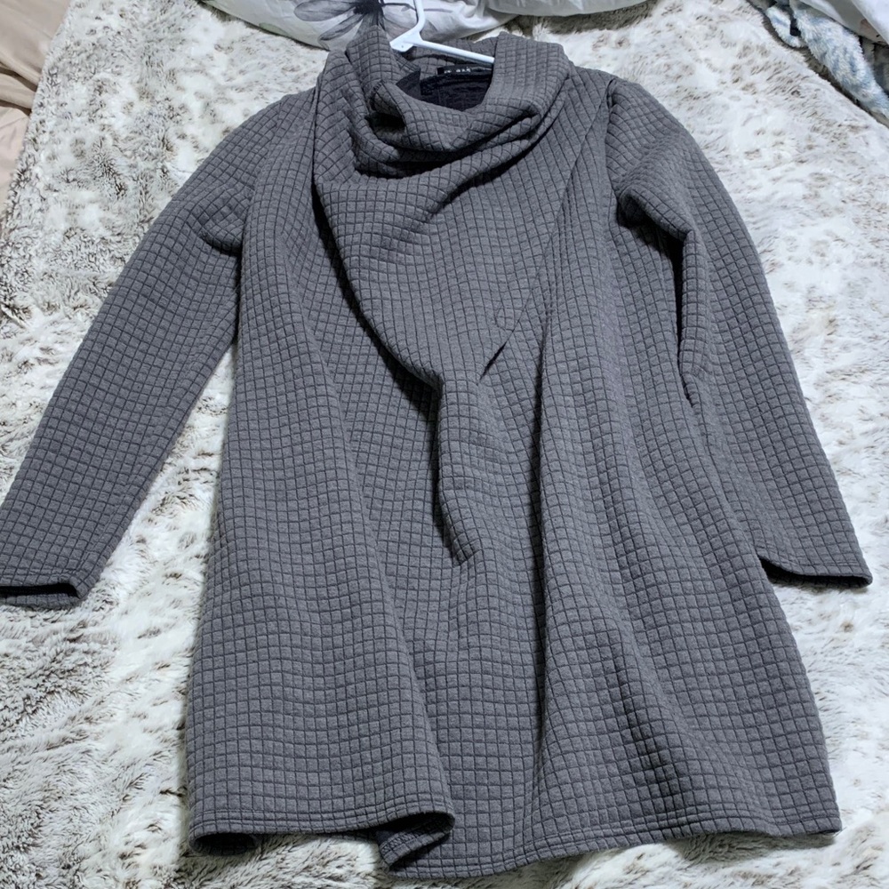 Quilted sweater dress—zanzea small